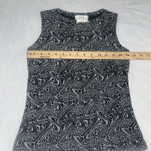 Y2K 90s Sparkle Glitter AGB Byer California Clubbing Stretchy Tank Top Small - Picture 6 of 10